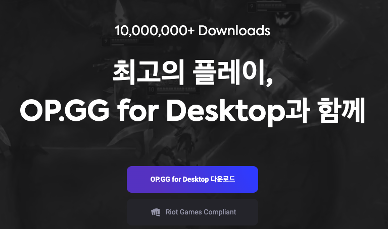 OPGG 데스크탑 다운로드 오류 간단한 해결법 1 opgg데스크탑 이미지