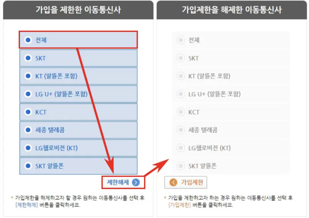 엠세이퍼(Msafer) 명의도용방지서비스 모바일 가입 및 해지방법 가입제한 총정리 5 엠세이퍼 해지 이미지